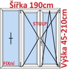 Trojkdl Okna FIX + O + OS (Stulp) - ka 190cm